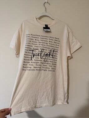 NWT Twilight Short-Sleeve Graphic Tee with Black Print